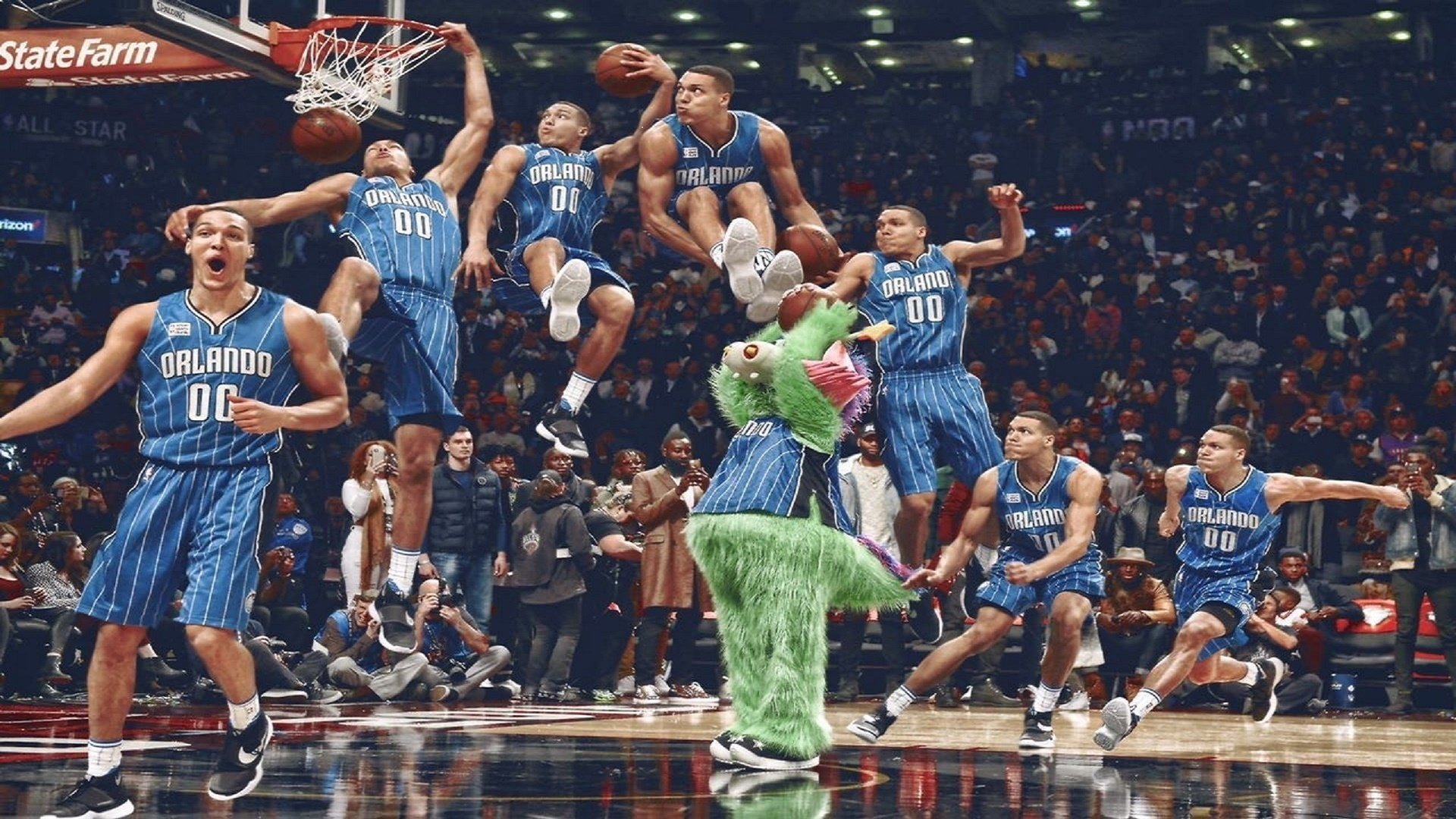 世界杯焦点战，广东队火力全开，全面压制灰熊